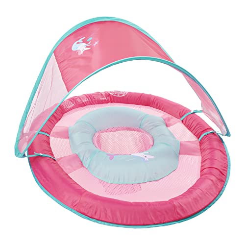 SwimWays Baby Spring Float Sun Canopy - Pink Mermaid Unicorn