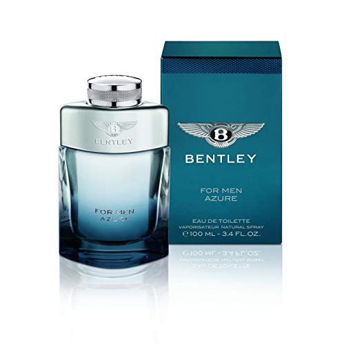 Bentley for Men Azure Eau De Toilette Spray, 3.4 Ounce