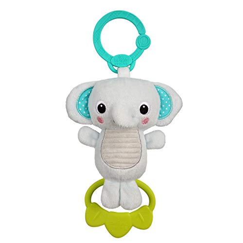 Bright Starts Tug Tunes On-The-Go Take-Along Toy, Elephant, Newborn +