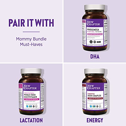 New Chapter Advanced Perfect Prenatal Vitamins - 48ct, Organic, Non-GMO Ingredients for Healthy Baby and Mom - Folate (Methylfolate), Iron, Vitamin D3, Fermented with Whole Foods and Probiotics