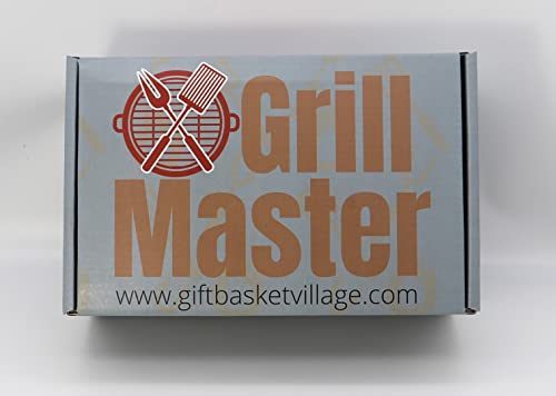 Gift Basket Village The Grill-Master, Deluxe - Grilling Gift Box for Men with BBQ Sauce, Nuts and More, 7 Pound (Pack of 1)