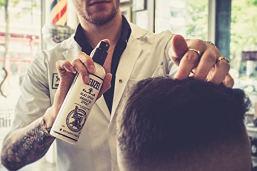 Reuzel Clay Hairspray For Men - Fragrance Free - Helps Control Frizz - Adds Texture And Definition - Helps Achieve Dry, Gritty, Lived-In Look - Flexible Hold - Suitable For All Hair Types - 12 Oz