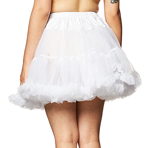 Leg Avenue women's Petticoat costume accessories, White, One Size US