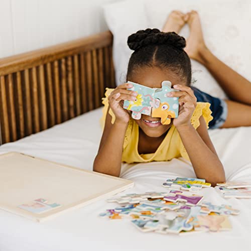 Melissa and Doug Under the Sea Ocean Animals Wooden Jigsaw Puzzle With Storage Tray (24 pcs)