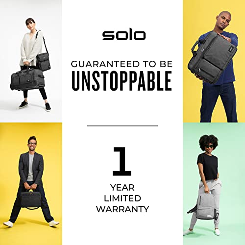 Solo New York Metro Universal Fit Tablet/eReader Booklet, 8.5' to 11', Black/Orange