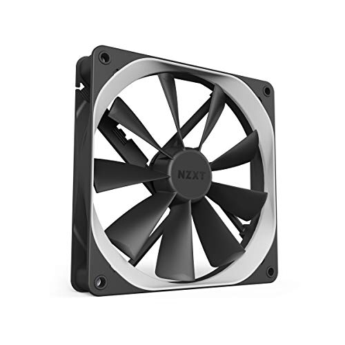 NZXT AER F - RF-AF120-B1 - 120mm - Winglet Designed Fan Blades - Fluid Dynamic Bearings - PWM Airﬂow Fans - Gaming Computer Fan