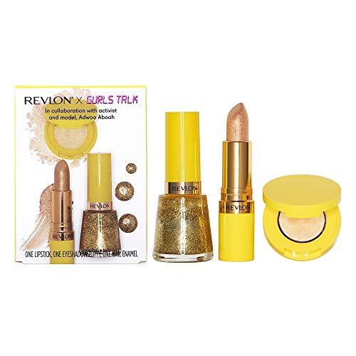 Revlon X Gurls Talk Celebrate Every Piece Of Yourself Makeup Kit, Yellow Collection, Includes Super Lustrous Lipstick, Nail Polish and Eye Shadow