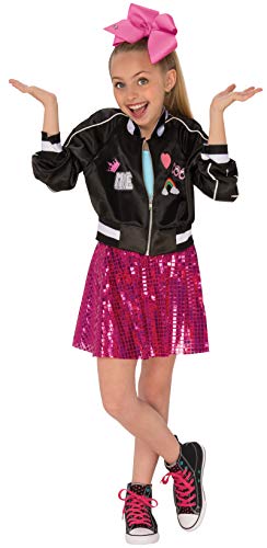 Rubies JoJo Siwa Bomber Jacket with Skirt and Bow Child's Costume, Large