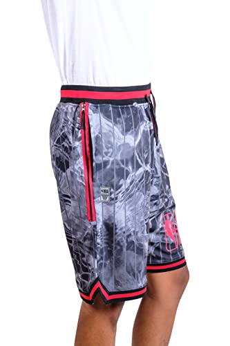 Ultra Game NBA Men’s Super-Soft Basketball Training Shorts, Black, Medium