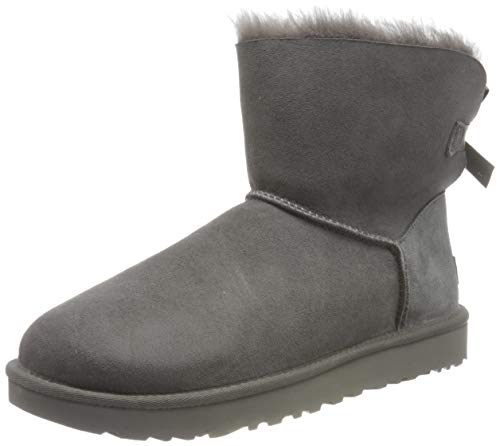UGG Women's Mini Bailey Bow Ii Boot, Grey, 6