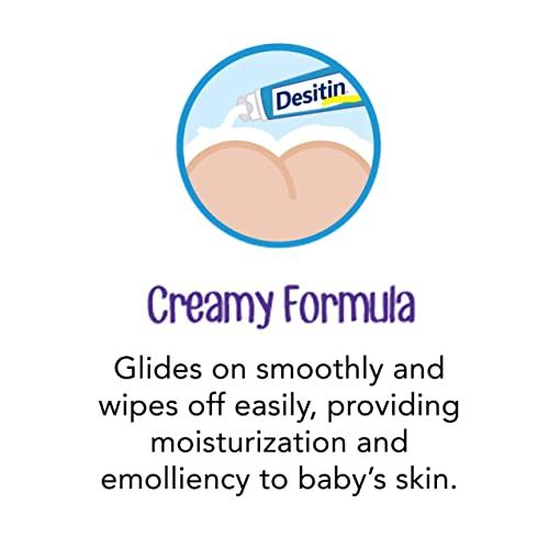 Desitin Daily Defense Baby Diaper Rash Cream with 13% Zinc Oxide Barrier Cream to Treat, Relieve and Prevent Diaper Rash, Hypoallergenic, Dye-, Phthalate- and Paraben-Free, 4 oz (Pack of 6)