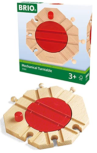BRIO World - 33361 Mechanical Turntable | Train Toy Accessory for Kids Ages 3 and Up