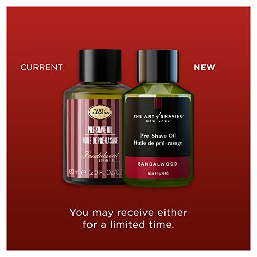 The Art of Shaving Pre Shave Beard Oil for Men, Protects Against Irritation and Razor Burn, Clinically Tested for Sensitive Skin, Sandalwood, 2 Fl Oz (Pack of 1)