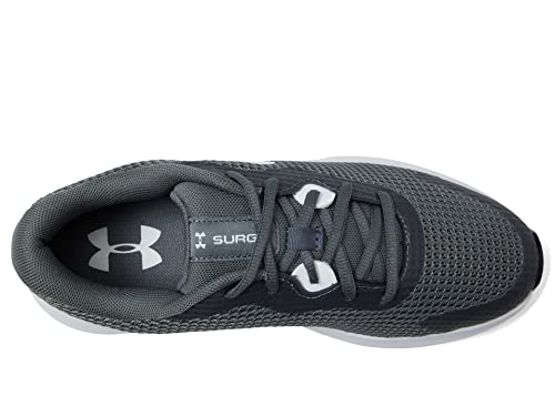 Under Armour Women's Surge 3 Sneaker, (106) Pitch Gray/White/White, 6