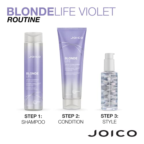 Blonde Life Violet Conditioner | For Cool and Bright Blonde Hair | Neutralize Brassy Tones | Banish Yellow Tones | Boost Shine | Sulfate Free | With Monoi and Tamanu Oil | 8.5 Fl Oz
