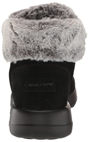 Skechers Women's ON-The-GO Joy-Plush Dreams Fashion Boot, Black/Grey, 7