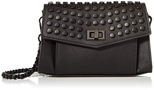 Steve Madden womens Steve Madden AIDAN Flap Bag, Black, One Size US