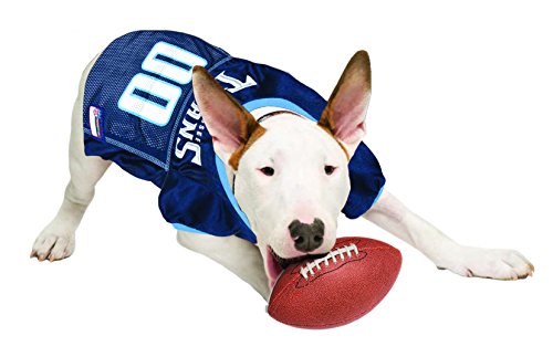 NFL Tennessee Titans Dog Jersey, Size: Medium. Best Football Jersey Costume for Dogs and Cats. Licensed Jersey Shirt.