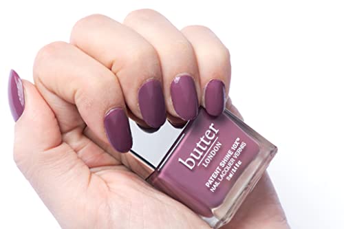 butter LONDON Patent Shine 10X Nail Lacquer, Gel-Like Finish, Chip-Resistant Formula, 10-Free Formula, Cruelty-Free, Polymer Technology, Toff, 0.2 Fl Oz