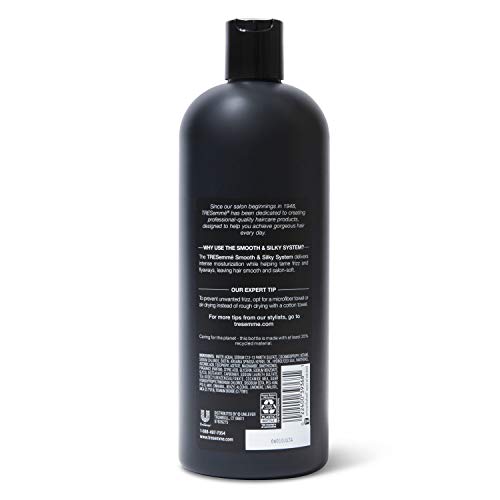 TRESemmé Shampoo Smooth and Silky 3 Count Tames and Moisturizes Dry Hair With Moroccan Argan Oil For Professional Quality Salon-Healthy Look And Shine 28 oz