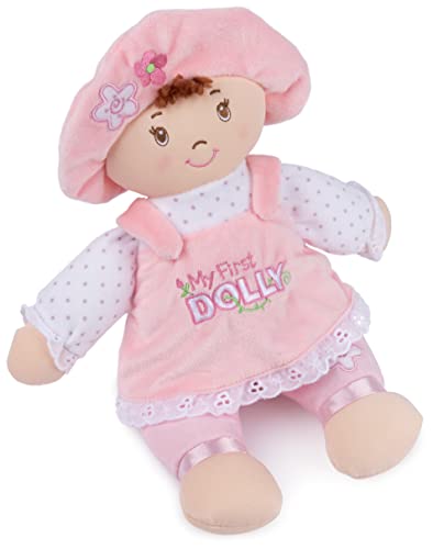 GUND Baby My First Dolly, Plush Doll for Babies and Toddlers, Pink/White, 13”