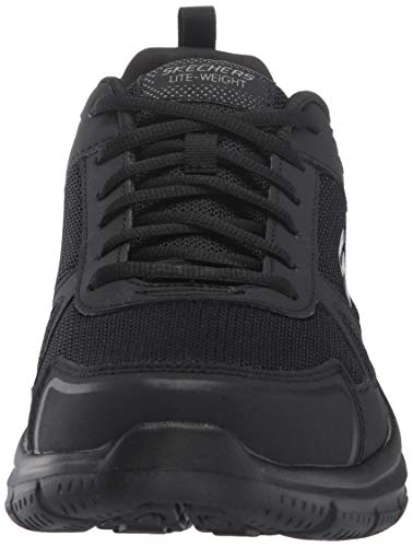 Skechers Men's Track Scloric Oxford, Black, 10.5 M US