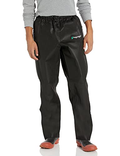 FROGG TOGGS Men's Signature Bull Frogg Waterproof Breathable Rain Pant, Black, 3X-Large