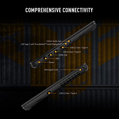 ASUS TUF Gaming F15 Gaming Laptop, 15.6” 144Hz FHD Display, Intel Core i5-11400H Processor, GeForce RTX 2050, 8GB DDR4 RAM, 512GB PCIe SSD Gen 3, Wi-Fi 6, Windows 11, FX506HF-ES51