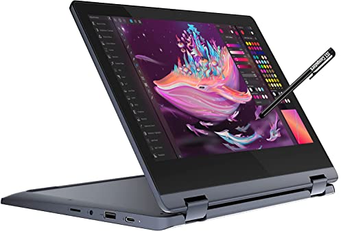 Lenovo 2022 IdeaPad Flex 3 11.6' HD 2-in-1 Touchscreen Chromebook (8-Core MediaTek MT8183, 4GB RAM, 64GB eMMC, Stylus, Webcam) Flip Convertible Home Education Laptop, IST Computers Pen, Chrome OS