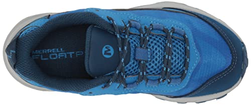 Merrell Moab Speed Low Waterproof Hiking Sneaker, Blue, 12 US Unisex Big Kid