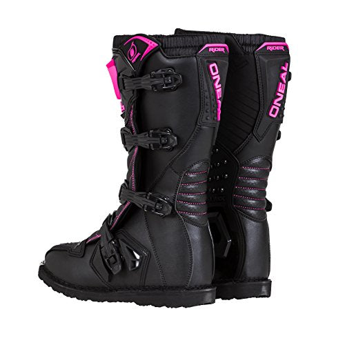 O'Neal 0325-707 Womens New Logo Rider Boot (Black/Pink, Size 7)
