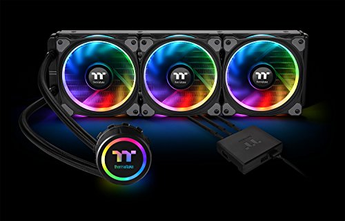 Thermaltake Floe 360mm, 16.8 Million Color Software Enabled (TT RGB Plus/Alexa/Razer Chroma), AMD (AM5/AM4)/Intel (LGA 2066/1200), AIO CPU Liquid Cooler CL-W158-PL12SW-A