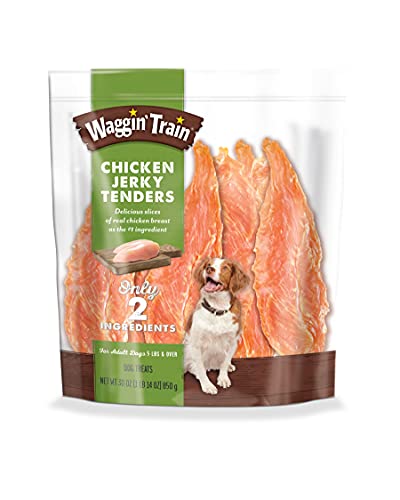 Waggin' Train Chicken Jerky for Dogs - Limited Ingredient Dog Treats for Dogs Made in The USA - 30 oz. Pouch