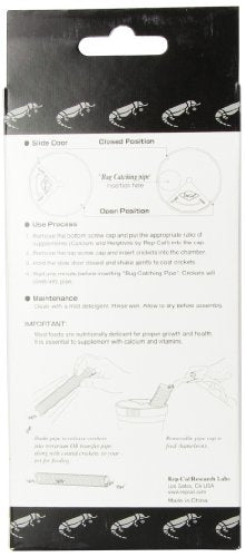 Rep-Cal SRP00500 Cricket Shaker with Bug Catching Pipe Reptile Vitamins and Supplements
