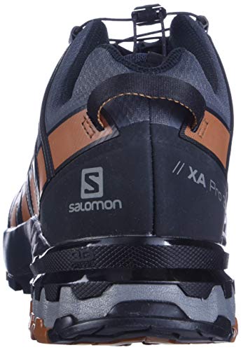 Salomon Men's XA PRO 3D v8 Gore-TEX Trail Running Shoes, Ebony/Caramel Cafe/Black, 9 Wide