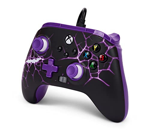 PowerA Enhanced Wired Controller for Xbox Series X|S - Purple Magma, gamepad, video game / gaming controller