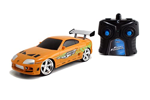 Fast and Furious 1:24 Brian's Toyota Supra RC Radio Control Car, Toys for Kids and Adults