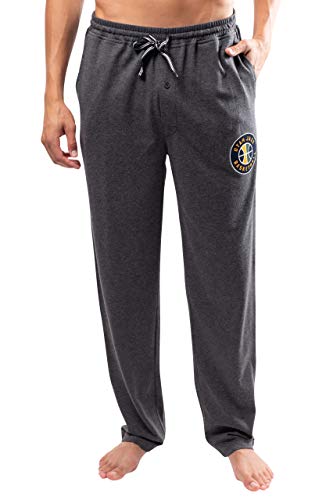 Ultra Game NBA Utah Jazz Mens Sleepwear Super Soft Pajama Loungewear Pants, Heather Gray, Small