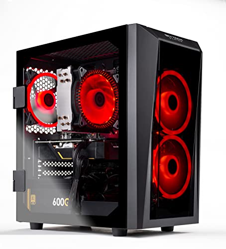 Skytech Blaze II Gaming PC Desktop – Intel Core i3 10105F 3.7 GHz, GTX 1650, 500GB SSD, 16G DDR4 3200, 600W Gold PSU, AC Wi-Fi, Windows 10 Home 64-bit