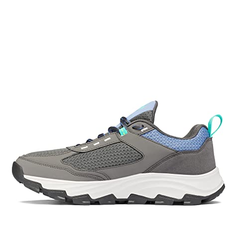Columbia Women's Hatana Max Outdry Hiking Shoe, Dark Grey/Electric Turquoise, 12