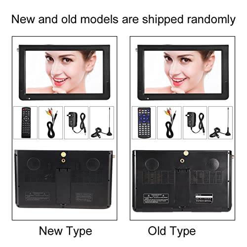 Eboxer 10 inch Portable TV ATSC Digital Television 16:9 TFT LED 1080P HDMI Video Player with USB/TF Card Slot Built in Rechargeable Battery for Home Car Outdoor Travel (01)