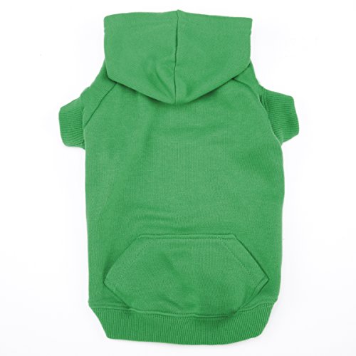 Casual Canine Basic Hoodie for Dogs, 8' XS, Green