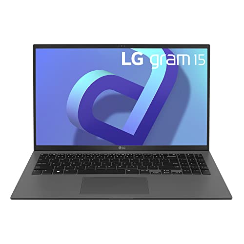 LG gram (2022) Laptop 15Z90Q 15.6' Touchscreen, Intel 12th Gen Core i7, 16GB RAM, 512GB SSD, Windows 11, Gray