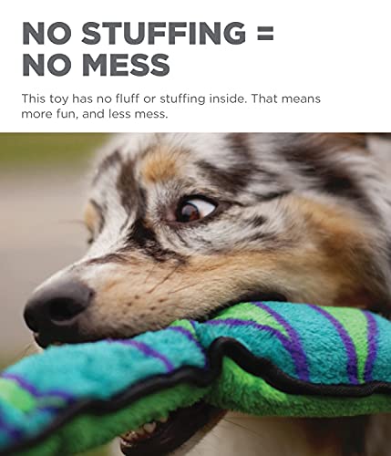 Outward Hound Invincibles Blue Snake Plush Dog Toy, Large