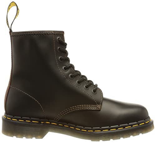 Dr. Martens Men's Lace Fashion Boot, Black + Brown Abruzzo, 9