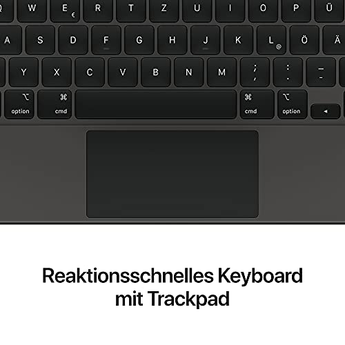 Apple Magic Keyboard: iPad Keyboard case for iPad Pro 11-inch (1st, 2nd, 3rd, 4th Generation) and iPad Air (4th, 5th Generation), Great Typing Experience, Built-in trackpad, German - Black