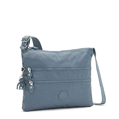 Kipling Women’s Alvar Crossbody, Super Light, Durable Messenger, Nylon Shoulder Bag, Brush Blue