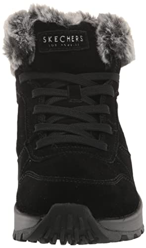 Skechers Women's UNO Rugged-WINTRINESS Ankle Boot, Black, 6
