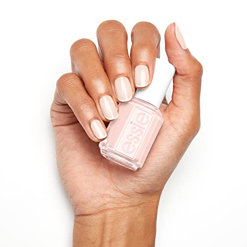 essie Salon-Quality Nail Polish, 8-Free Vegan, Sheer Pale Pink, Ballet Slippers, 0.46 fl oz