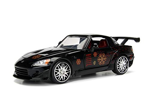 Jada Toys Fast and Furious 1:24 Johnny's Honda S2000 Die-cast Car, Toys for Kids and Adults, Black